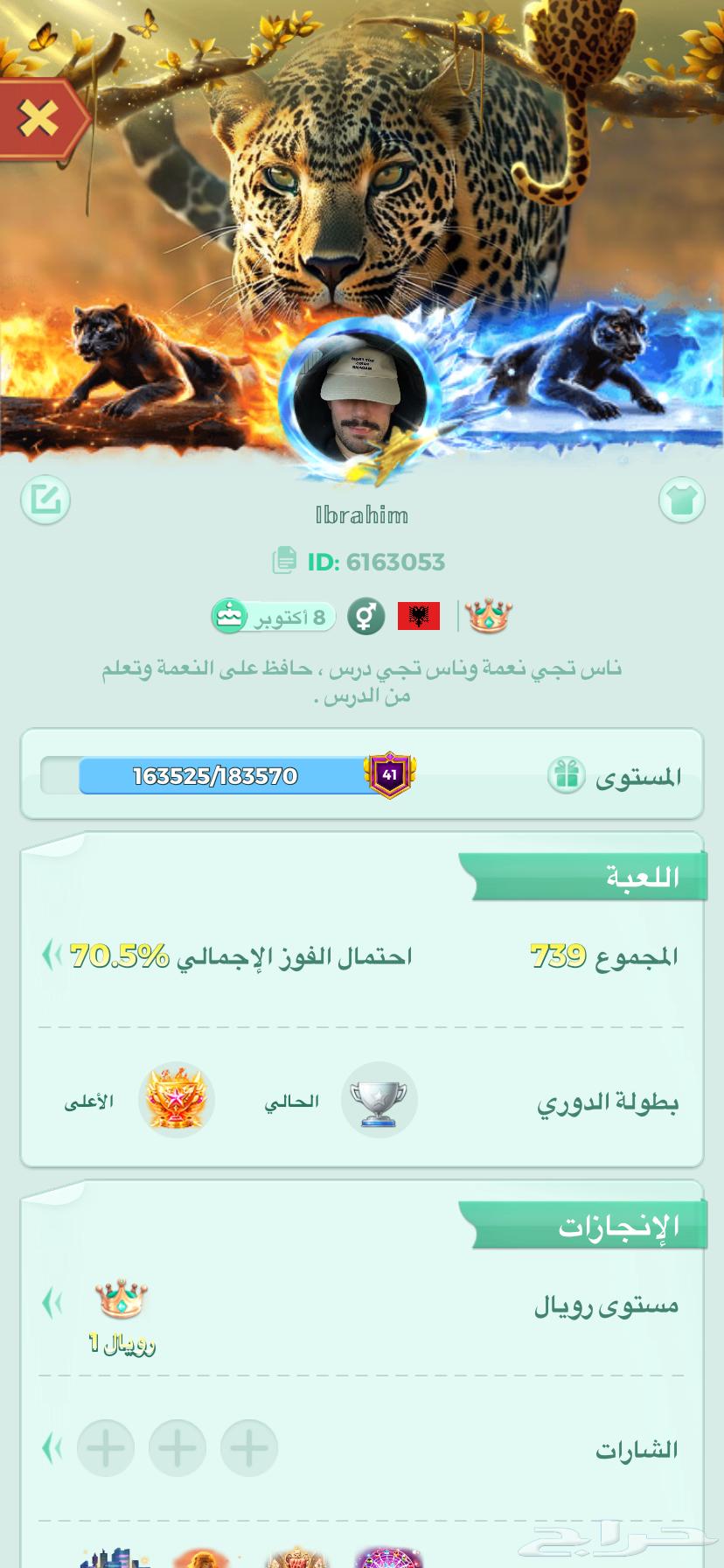 Unique, short, and old Yalla Ludo account with the tribe symbol of Mutair63792865447427110