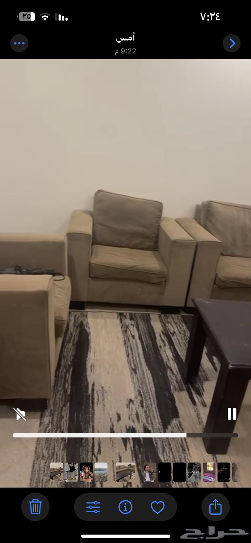 Sofa with cushion and table63797997841923110