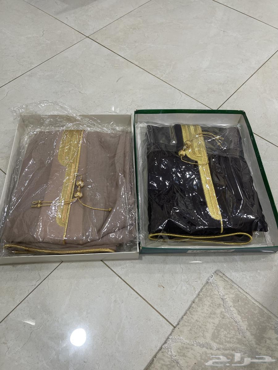 Two black bishts for sale with gold color, the second one in henna color63806264984323114