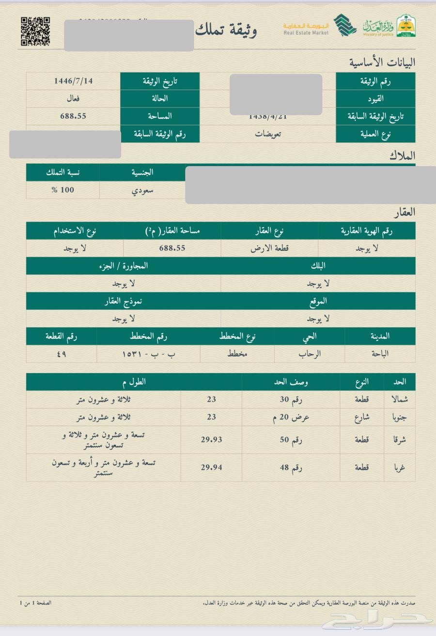 Distinctive residential land for sale in Abha, Al-Bani Sar's new layout 153163612640718210110