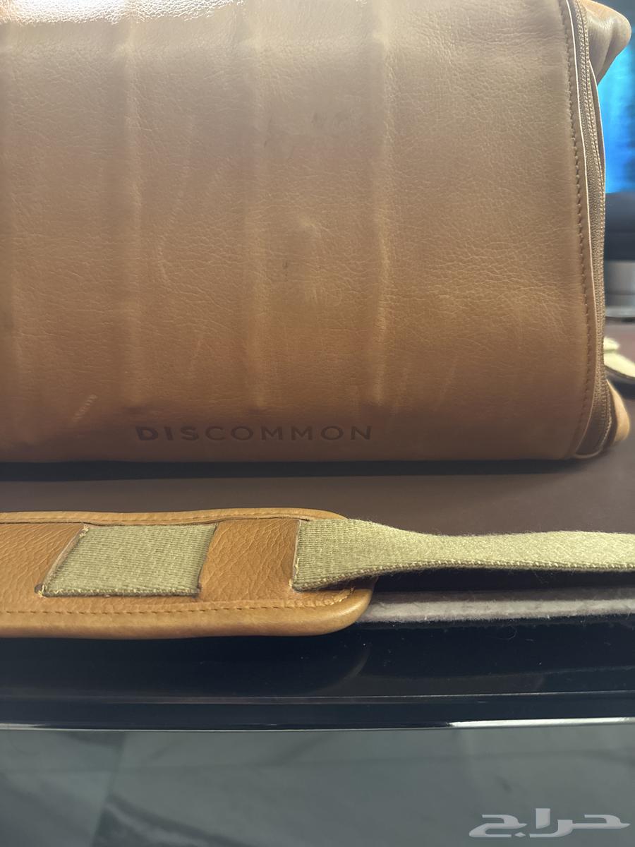 Discommon Weekender Leather Bag, Full-Grain Pebbled Leather, Camel Color63927537663361111