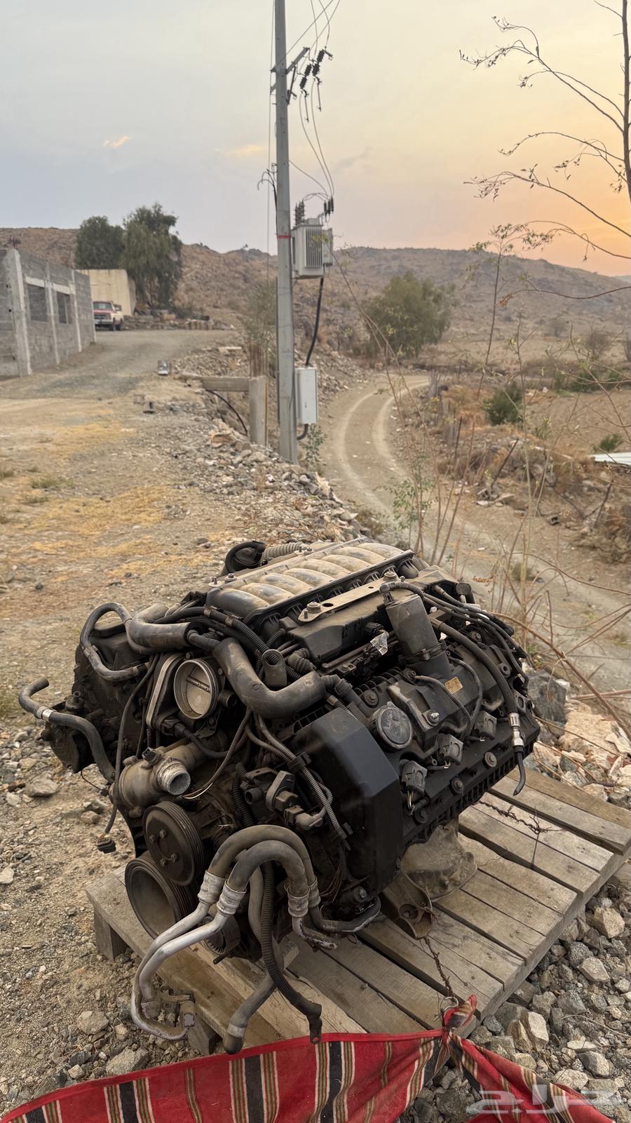 مكينه BMW 750Li موديل2009 مع جميع ملحقاتها64246606853122111