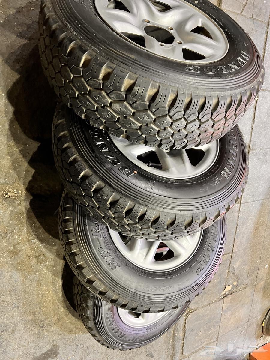 جنوط ديازل جيب لاند كروزر مع كفرات دنلوب ابو لبنا 245 75 1764231589856771111