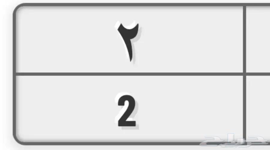 لوحه رقم 2 وحروف مميزه64250183977347110