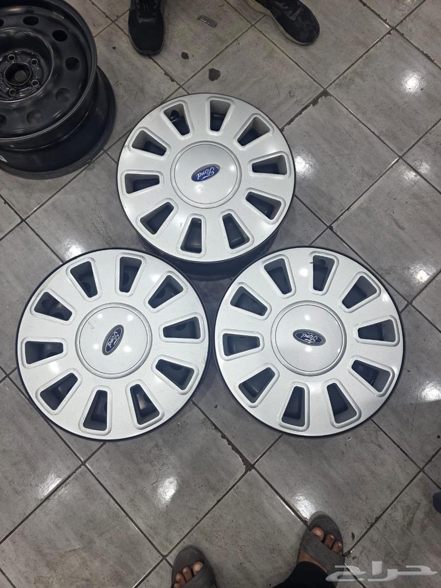 جنوط فورد بوليسي مع الطيس مقاس 17 مستعمل اصلي نضيف مره64254712462850111