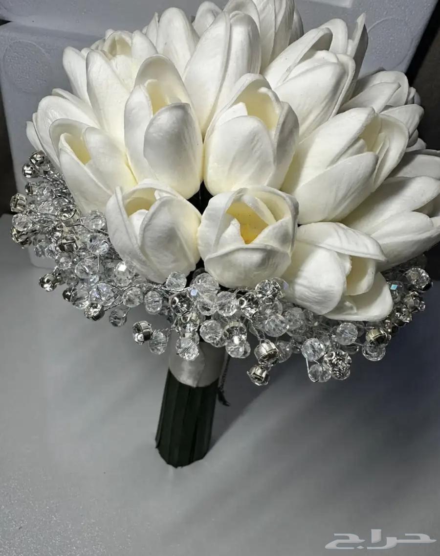 مسكة توليب ابيض واكسسوار شعر جديد63981648853249111