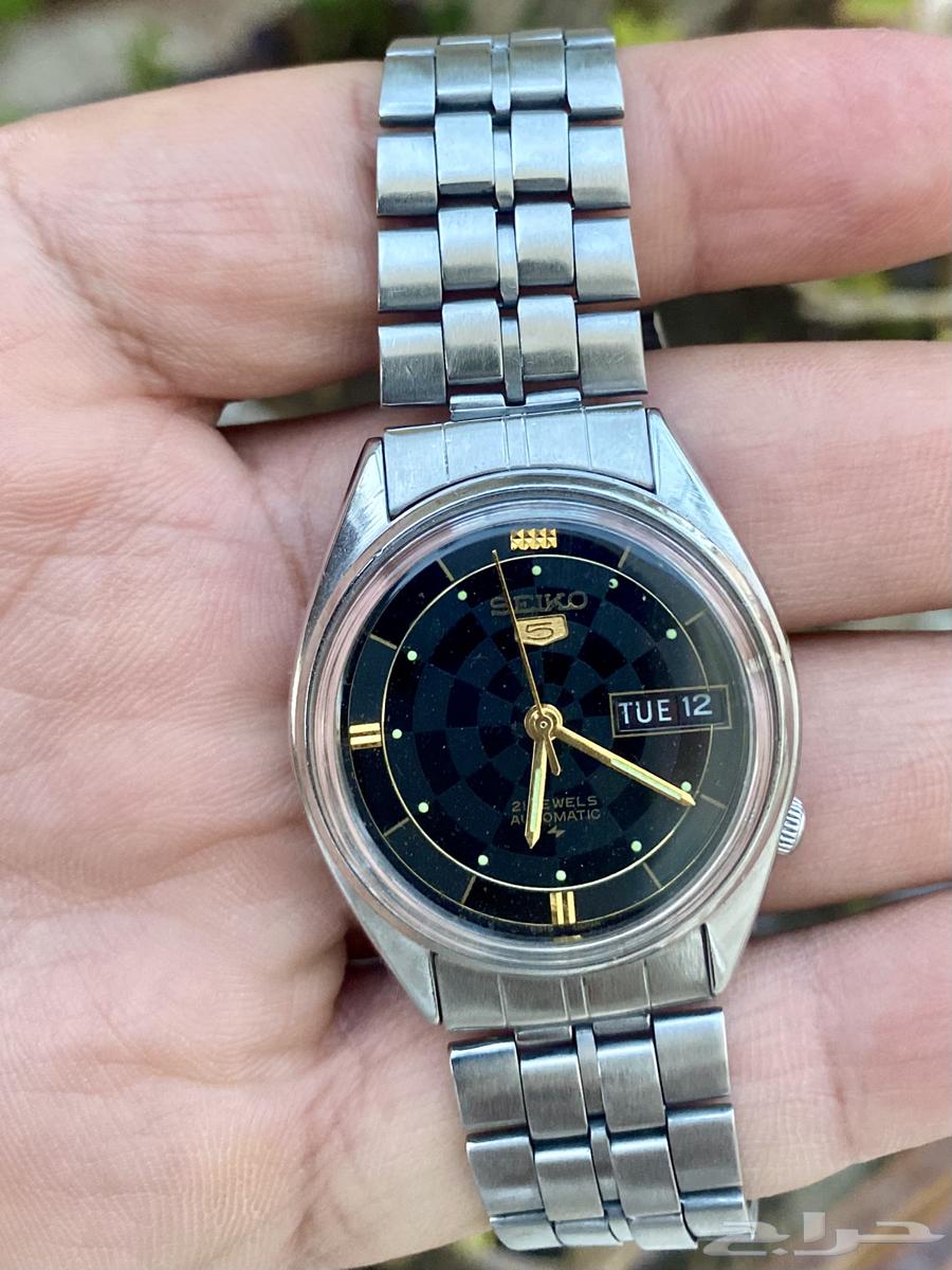 ساعة سيكو 5(SEIKO 5) فنتج ميناء أسود سبايدر64012737768067110