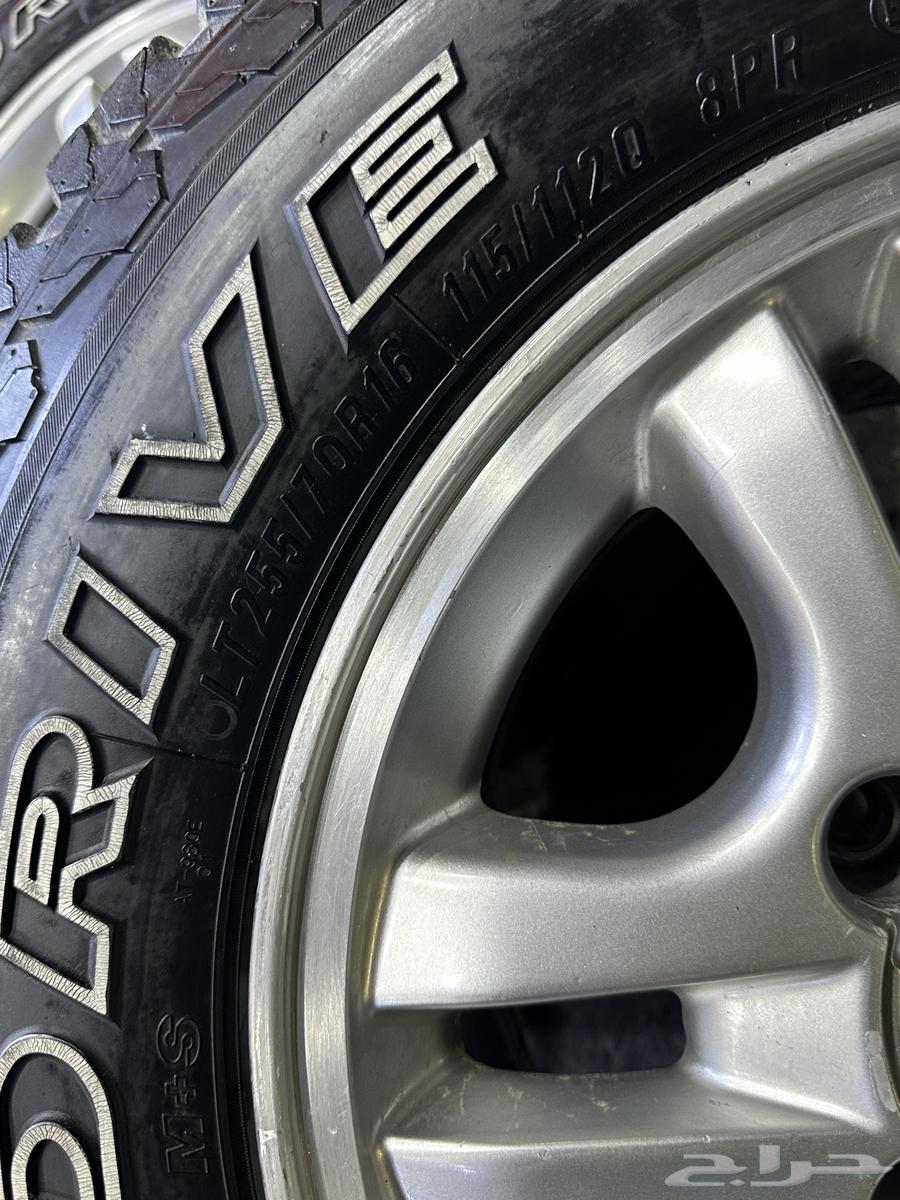 جنوط لكزز الحميد مع كفرات ماكسس مقاس 16 جيب ربع وشاص64294511531394112