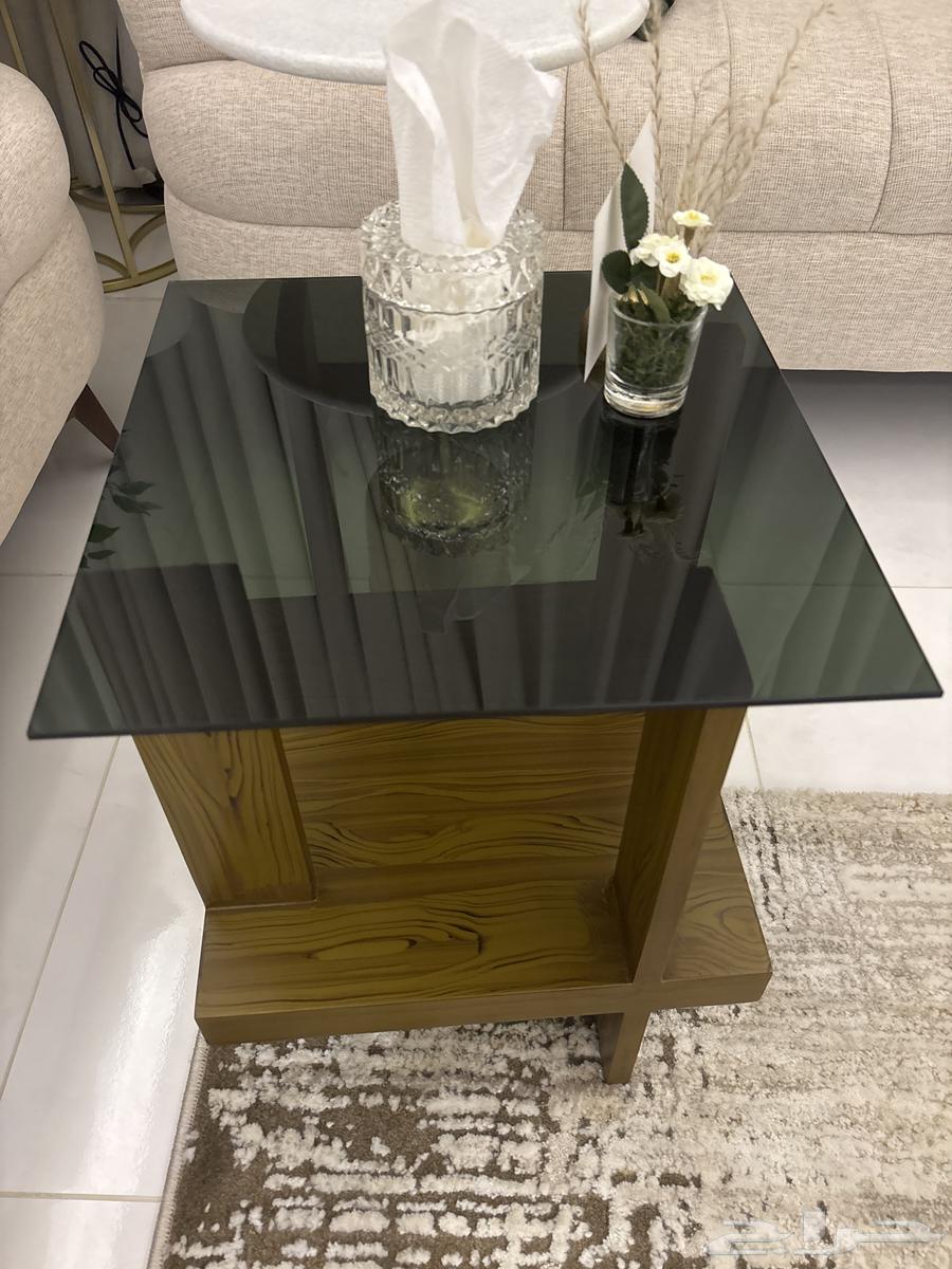 New wooden table 1 large and 6 service tables64017056115459111