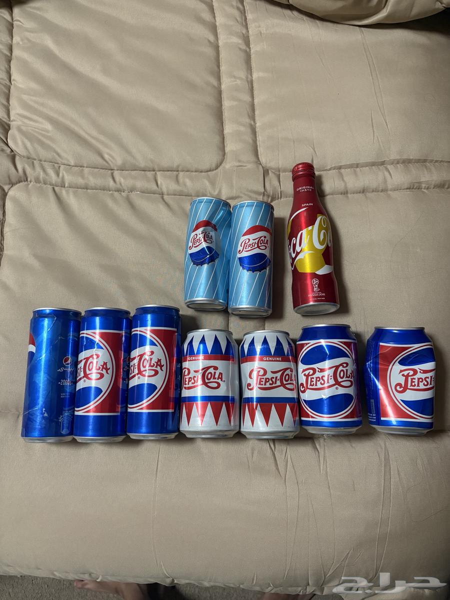 Old Pepsi and cola cans for sale, a set of ten cans63998998623106110