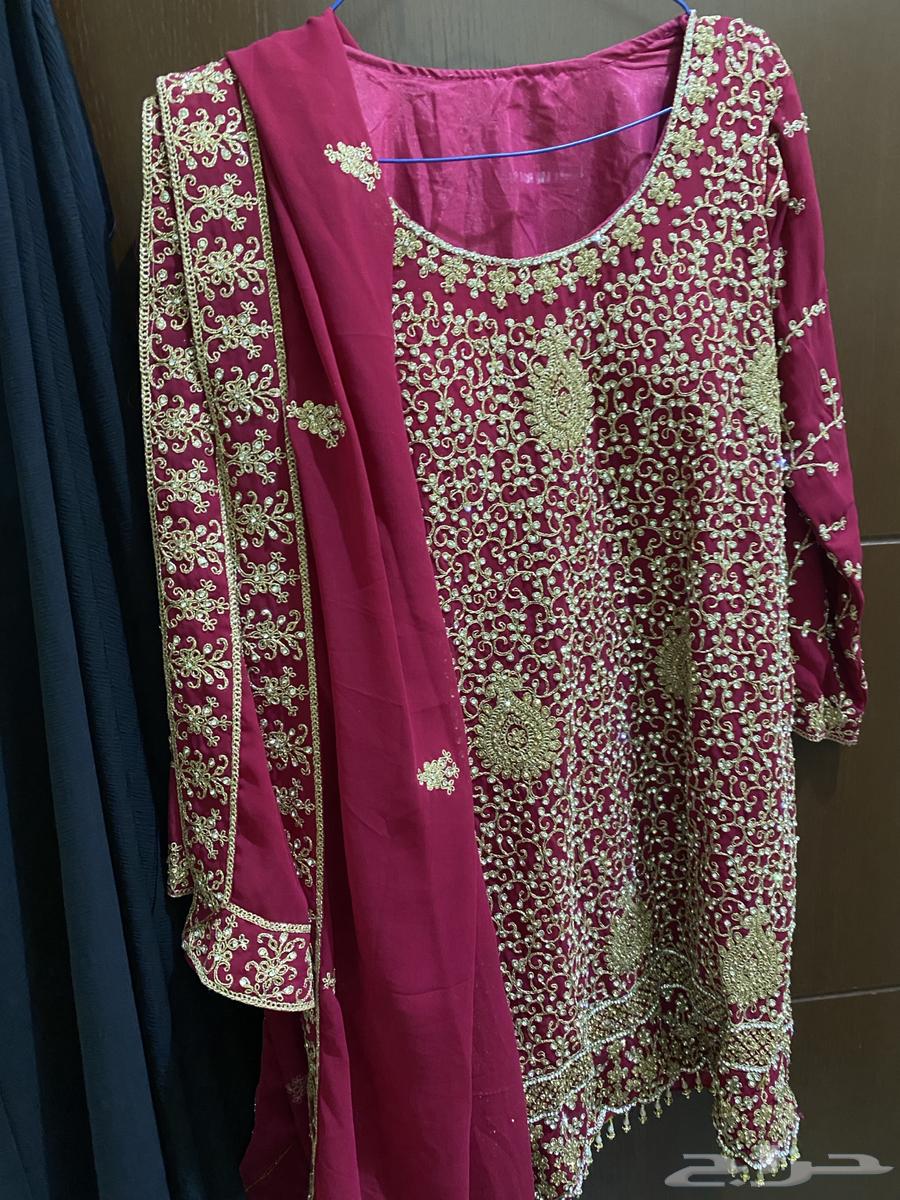 Indian dress red blouse and pants64018393191169113