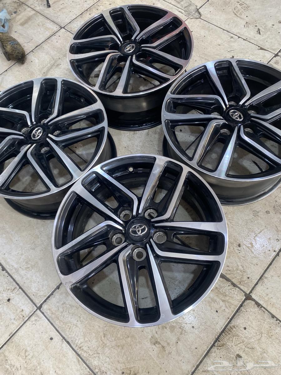 طقم جنوط كامري مطور مقاس 16 اصليه وكاله64324334854786110