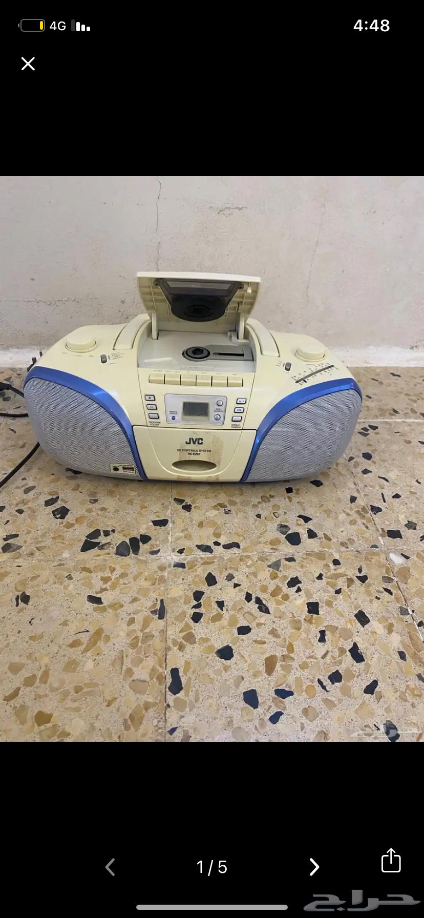 JVC radio with cassette and CD player for sale64320397264897110