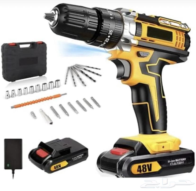 دريل كهربائي جديد مع كل ملحقاته64319843709315110