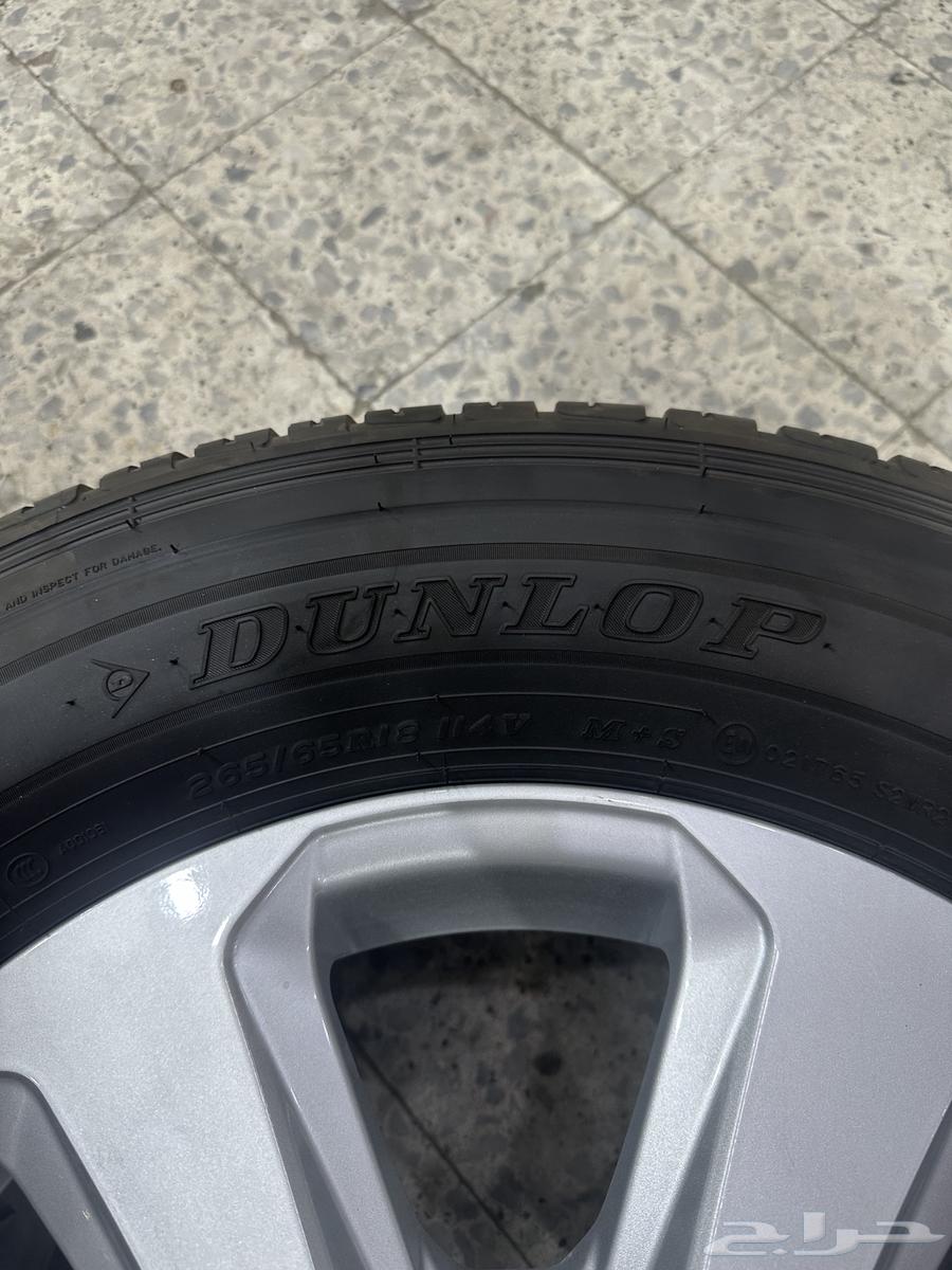 For sale 4 Land Cruiser 2025 L2 rims with Dunlop tires, driven only 15 kilometers64331557871747113