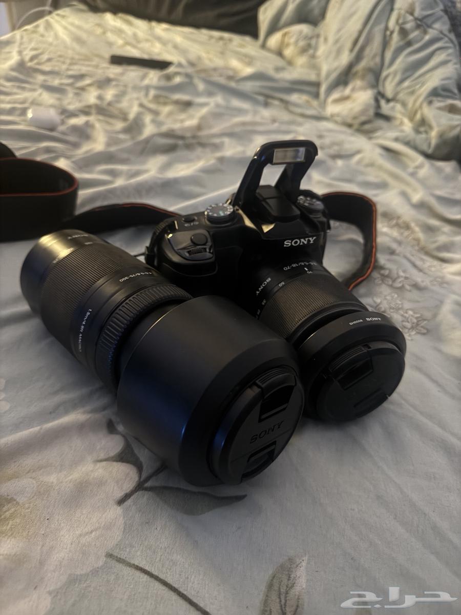 Professional Sony Alpha a100 camera with 300mm lens and 75mm lens64096651921539113