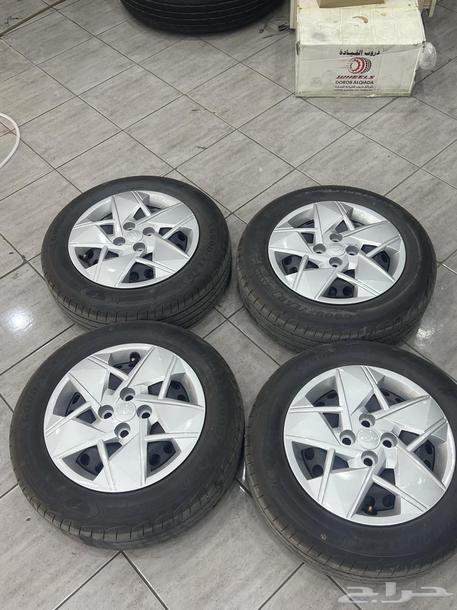 Accent Rims Size 15 with Tires and Wheels, Almost New, Original, Home Delivery Available64329470543489112