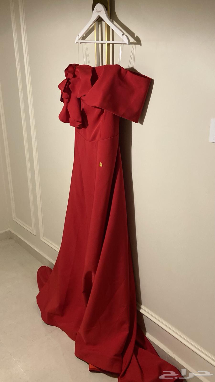 Red dress by designer Sarah Al-Otaibi64119259133825110