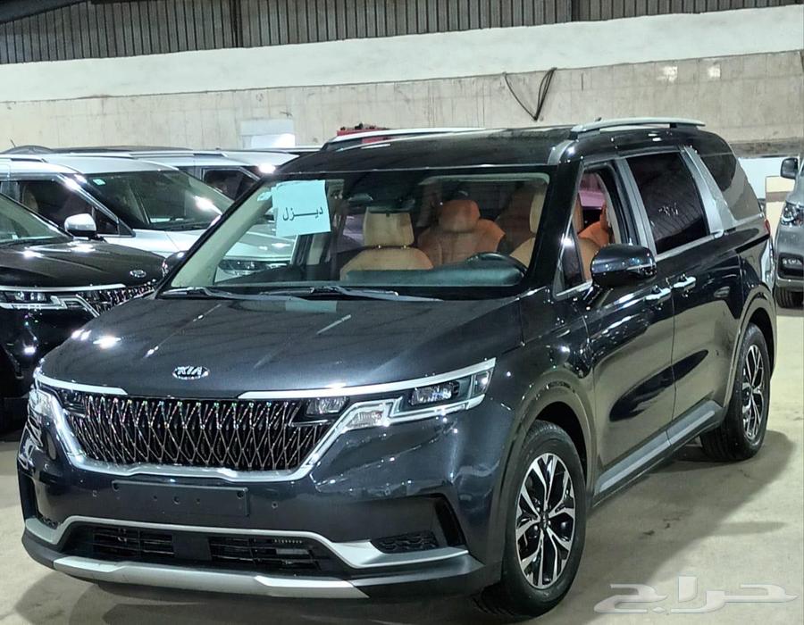 كيا كارنيفال رصاصى 2021 ديزل بطاقة جمركية وارد كوريا64353854481538113