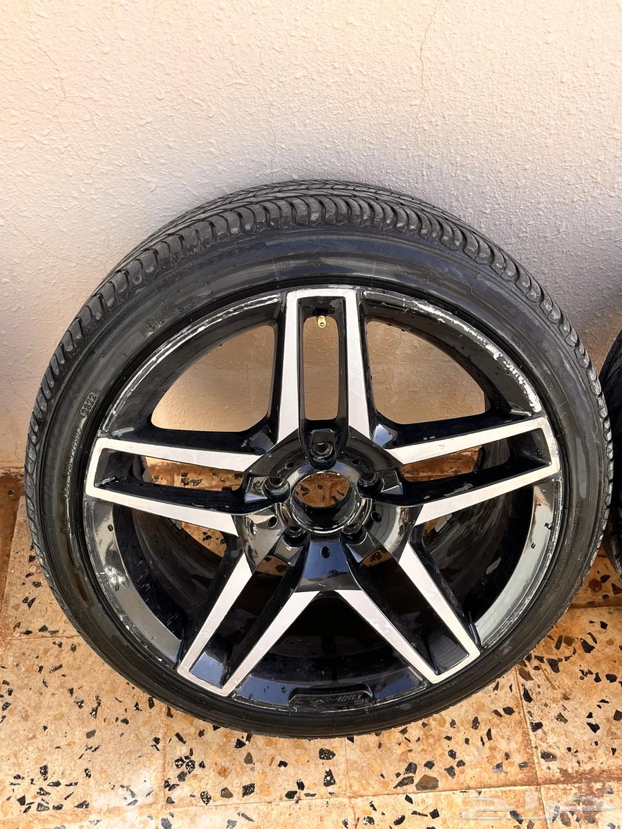 جنوط مرسيدس اربعه مع كفرات64355391815810113