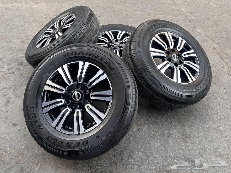 جنوط بلتينيوم  اصلي وكاله  مع كفرات دنلوب 265.70.18ت2364354651729667114