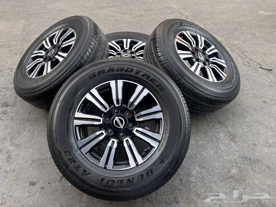 جنوط بلتينيوم  اصلي وكاله  مع كفرات دنلوب 265.70.18ت2364354651729667111