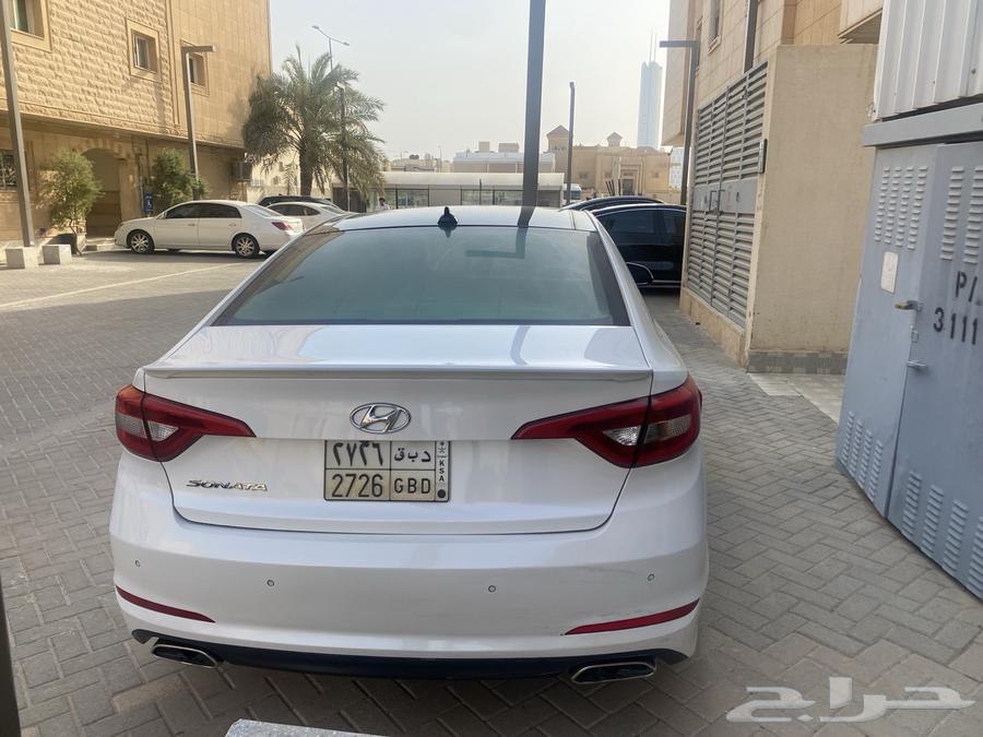 سوناتا ابيض 2015 فل كامل خليجي داخلي اسود جملي وكالة64357320849282114