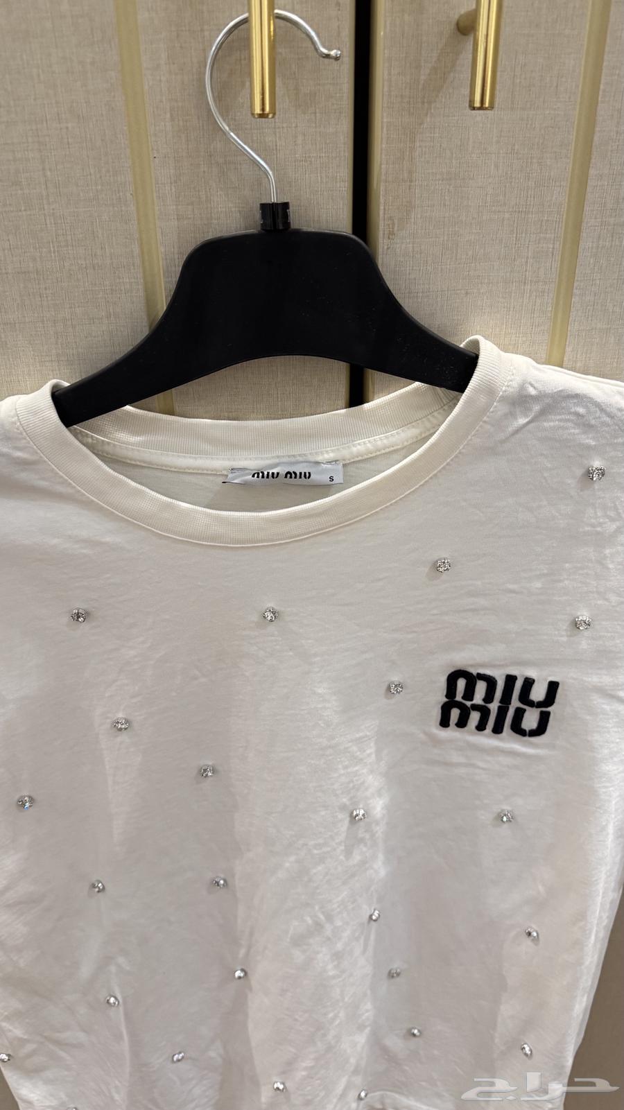 New original Miu Miu T-shirt size S but wide64144720334210114
