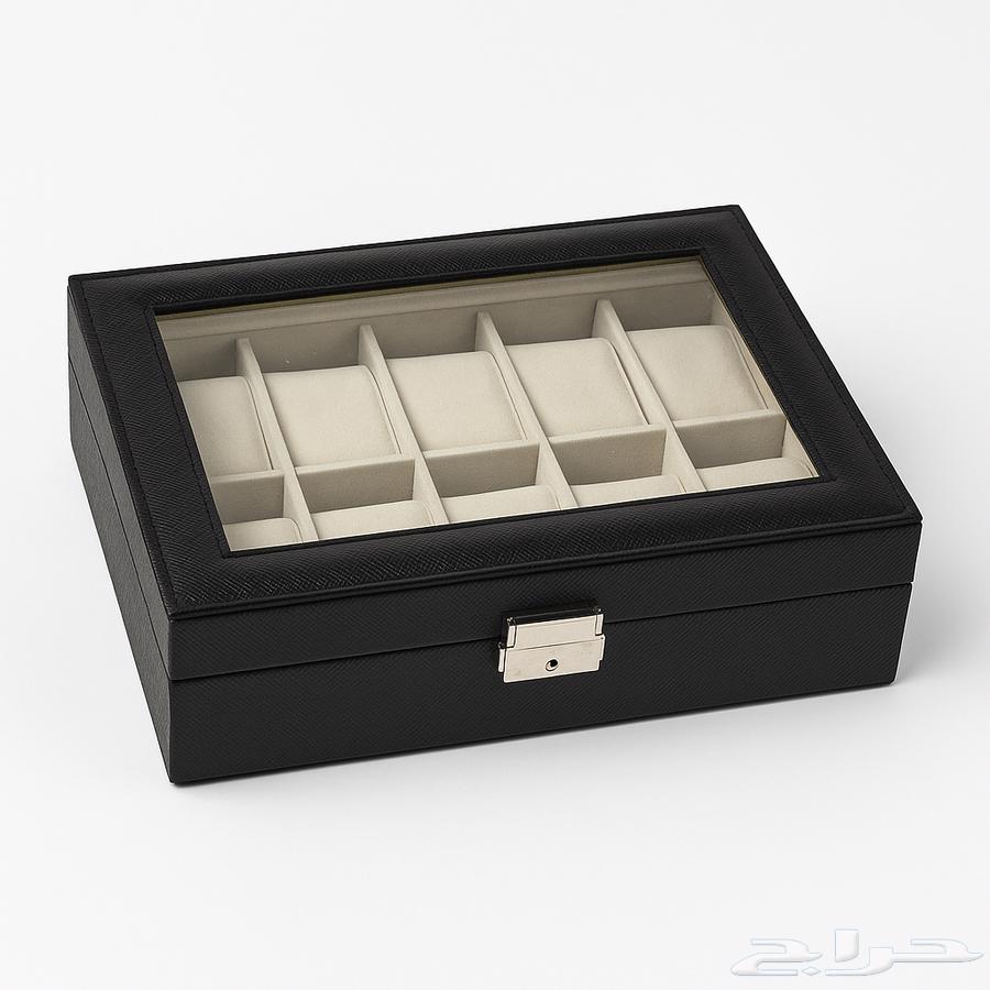 علبة ساعات جلدية   تصميم أنيق ب 12 خانة64130283452803110