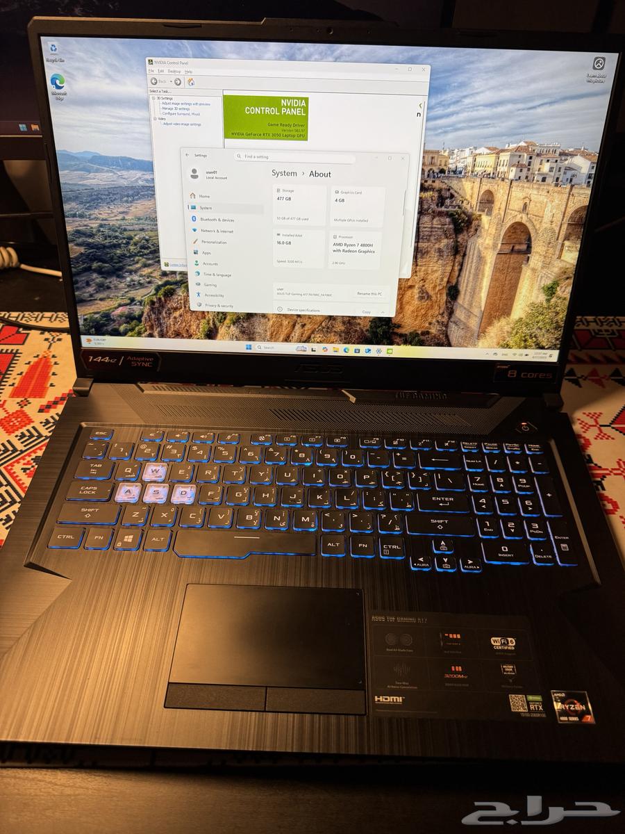لابتوب العاب 17 انش ASUS TUF A1764127652628738110