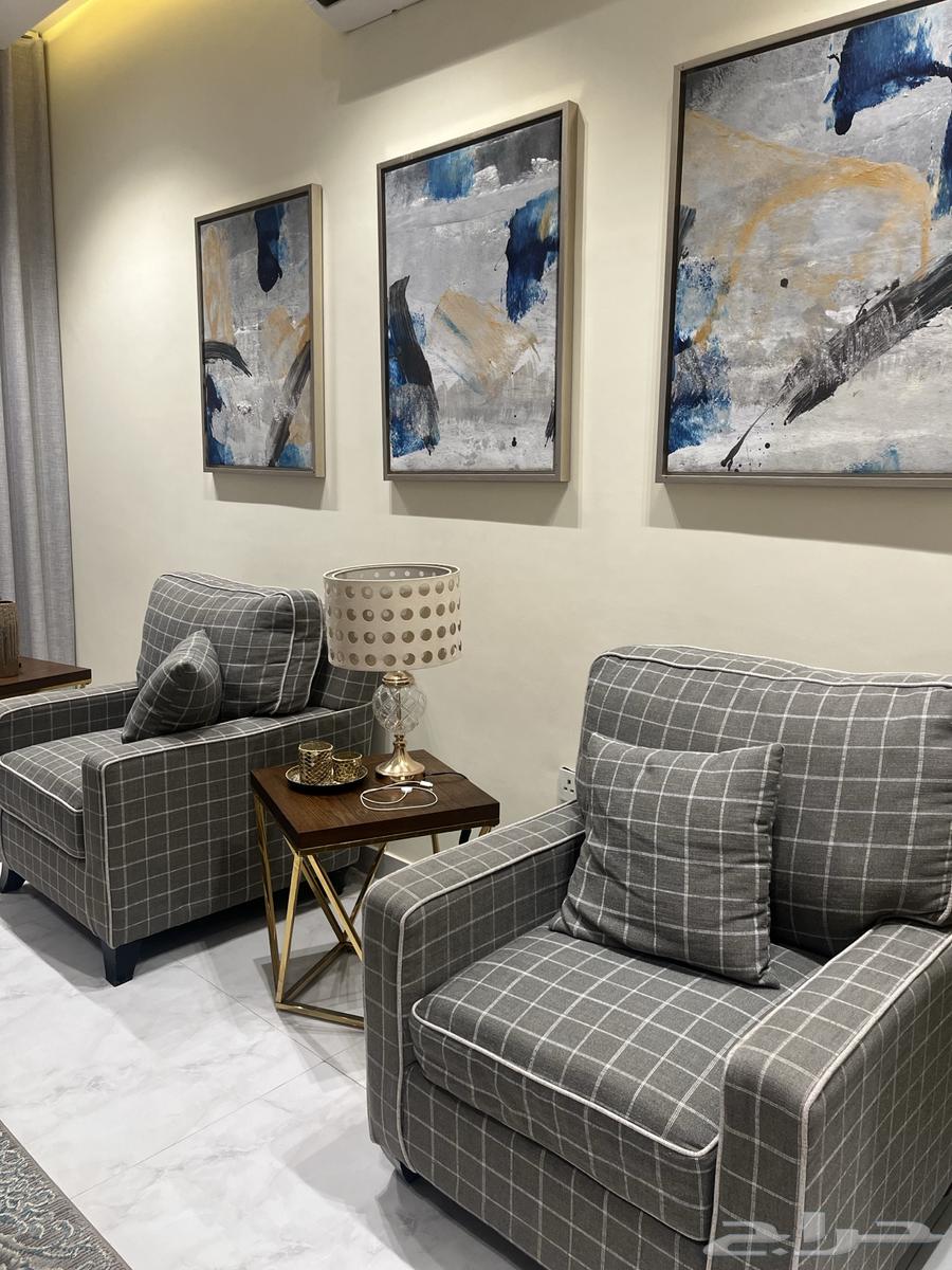 Comfortable American sofa with tables, used for only two years today64142877744643110