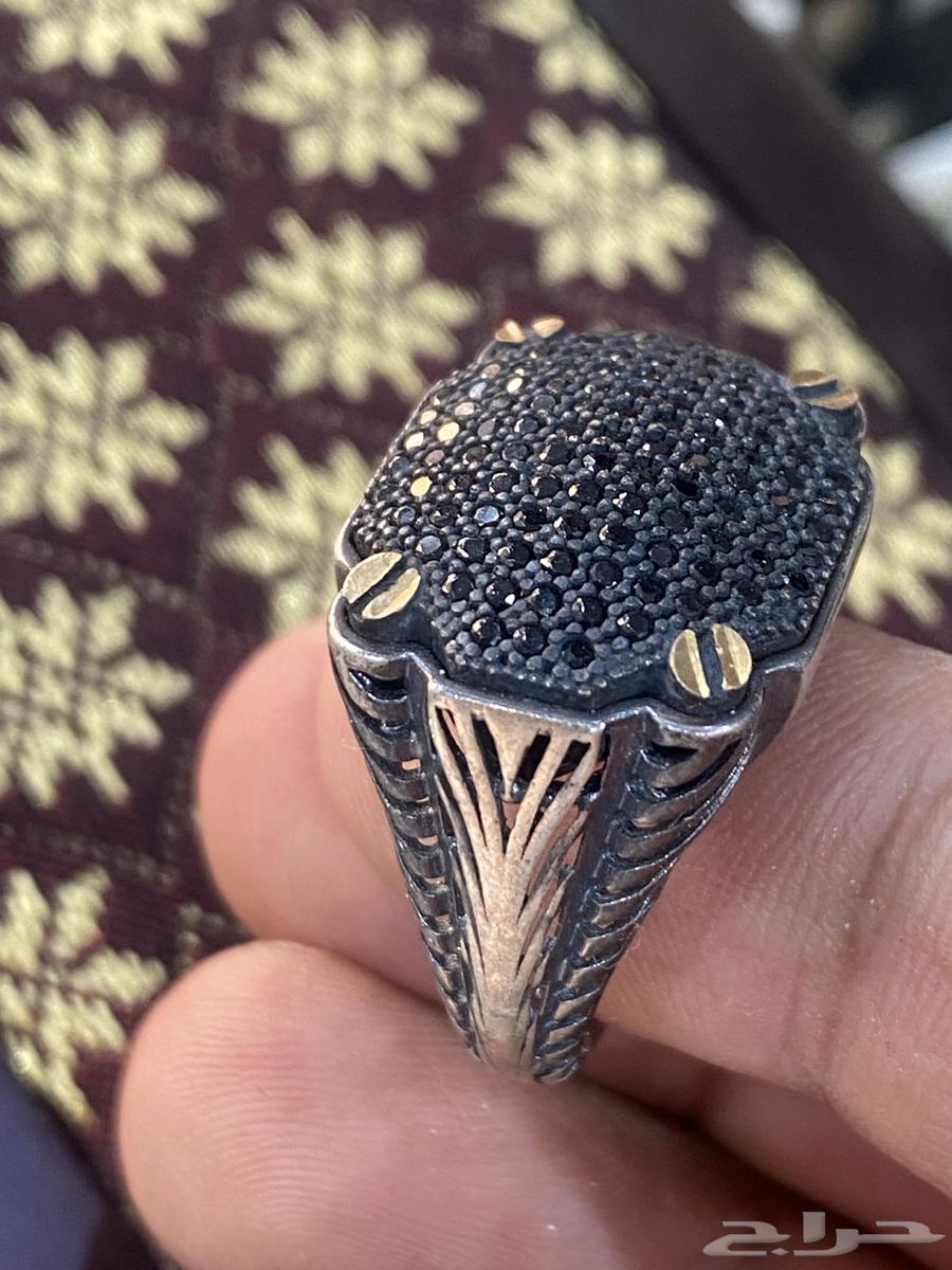 Cartier Silver Ring 925 Sterling with Black Zircon64141911077634110