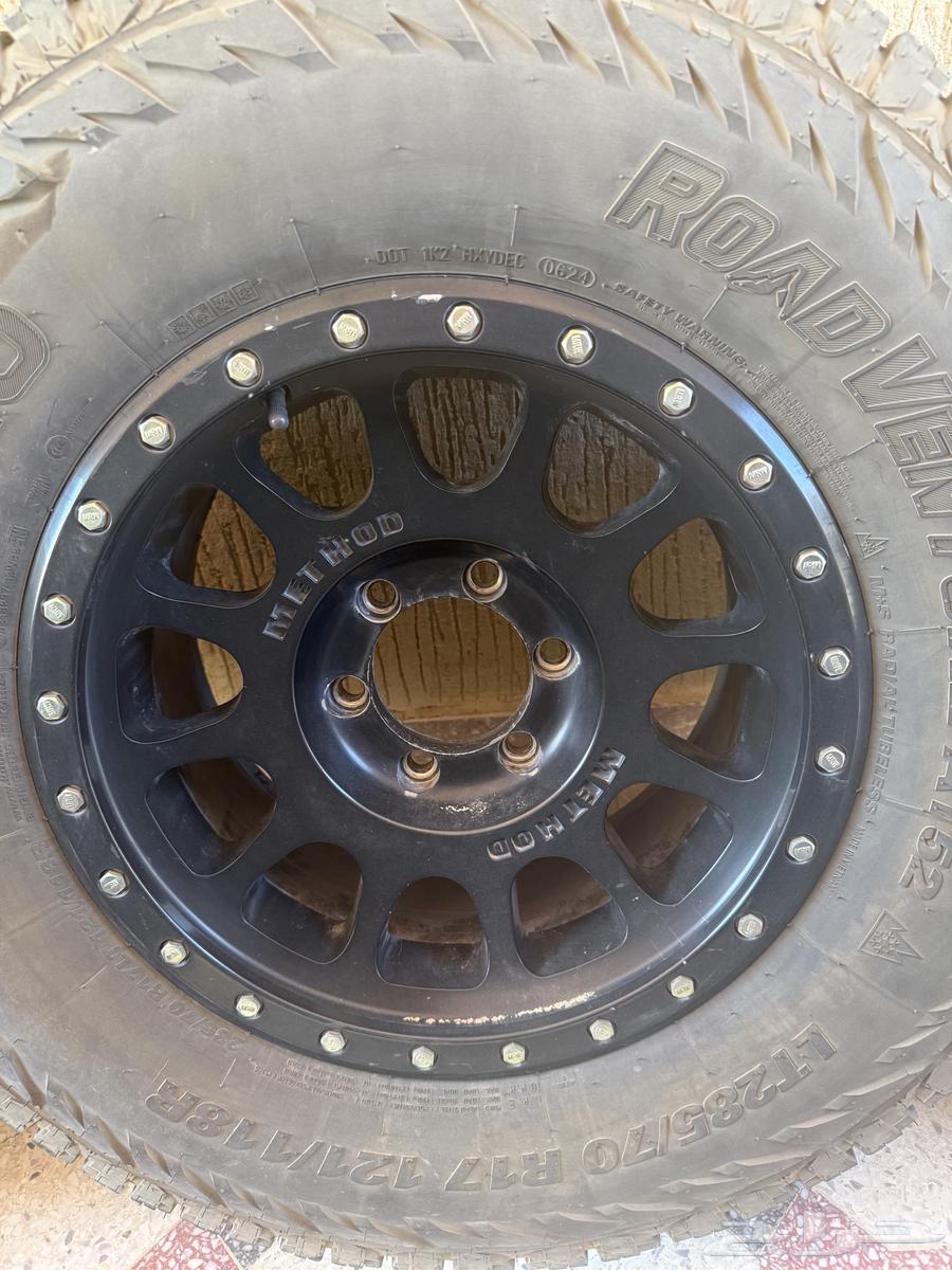 Original Method Rims, Quantity 4, Size 17, 6 Studs, Width 8.564360319602306113