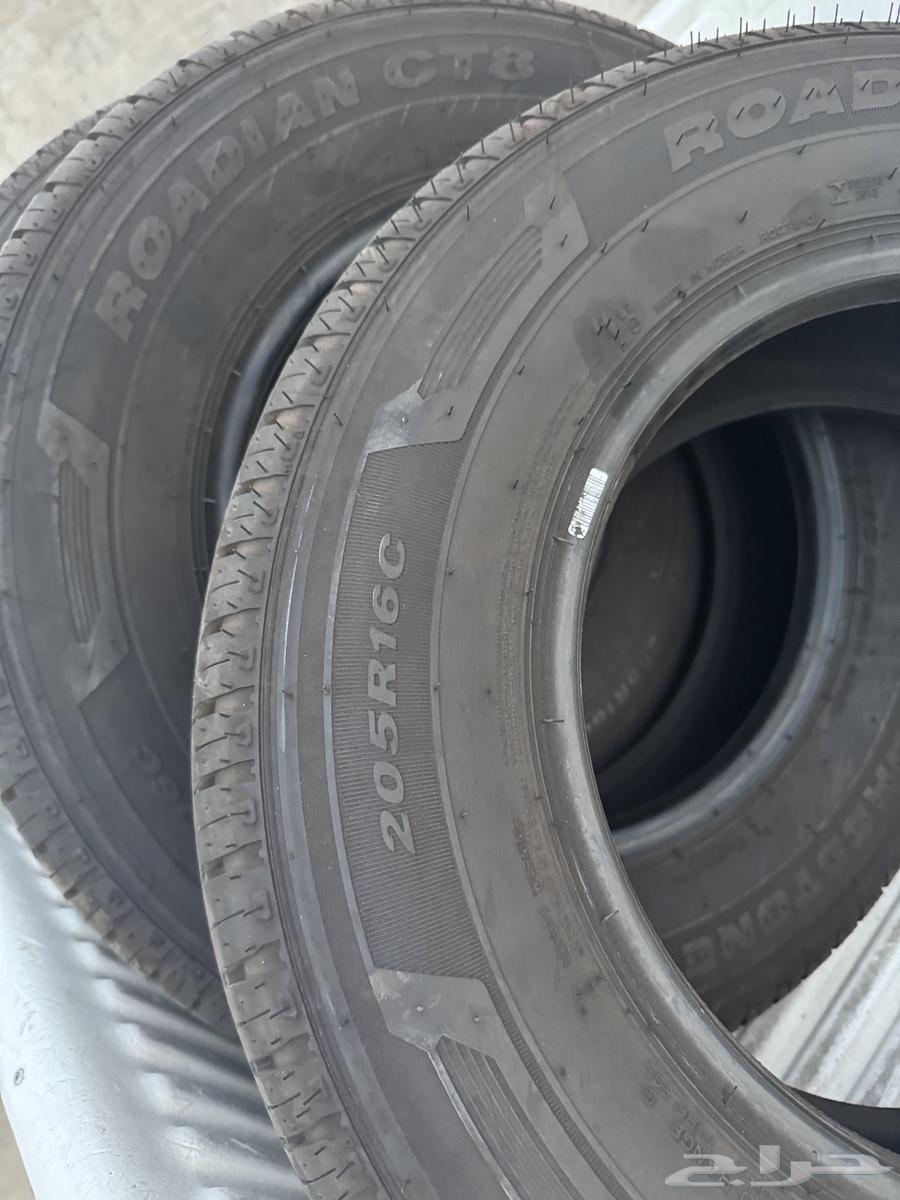 New tires size 16, used less than a month, remaining in them until planting year 202564369226312323112