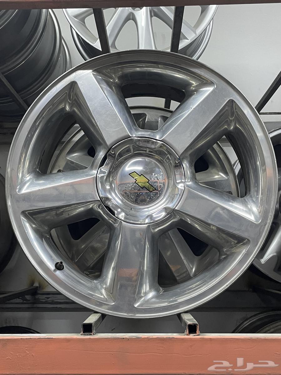 جنوط شيفروليه تاهو موديل 2014 مقاس 20 اصلي وكاله64365350418689110