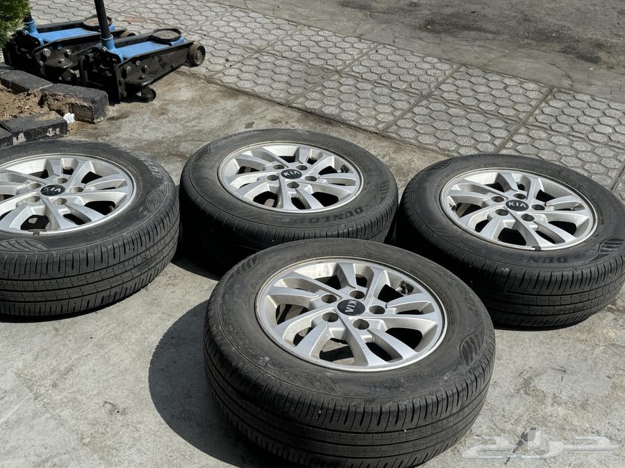 كفرات وجنوط تركب ع كيا وهونداي مقاس 15 نظيف جدا64365232325633110