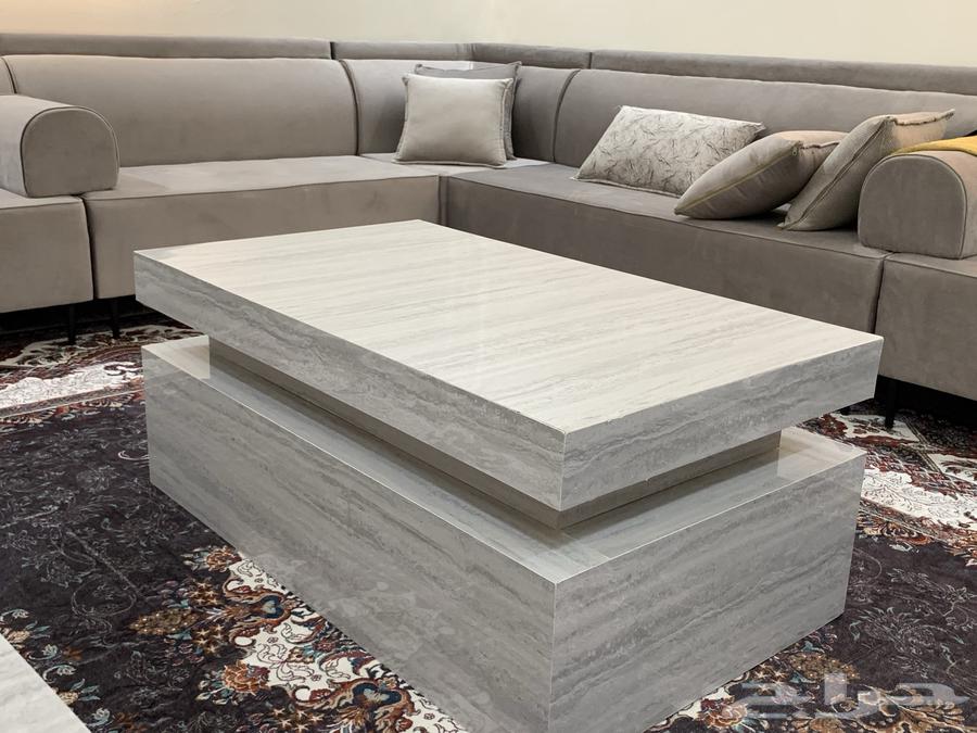 Gray table for sale with five additional new serving tables, priced negotiable64141532507651112