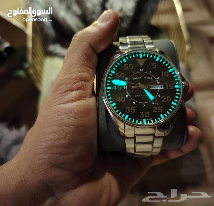 ساعة يد Hamilton Khaki Aviation Pilot بحالة ممتازه جدا64145591096193113