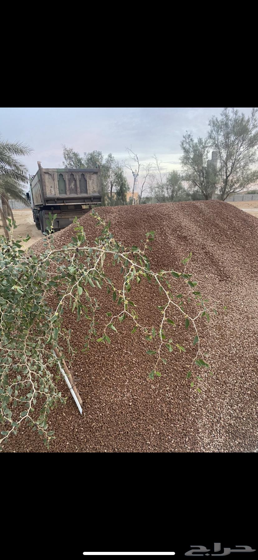 تريله قلاب توريد بطحاء حمراء بطحاء حائل الرياض القصيم بريده64371584653442111