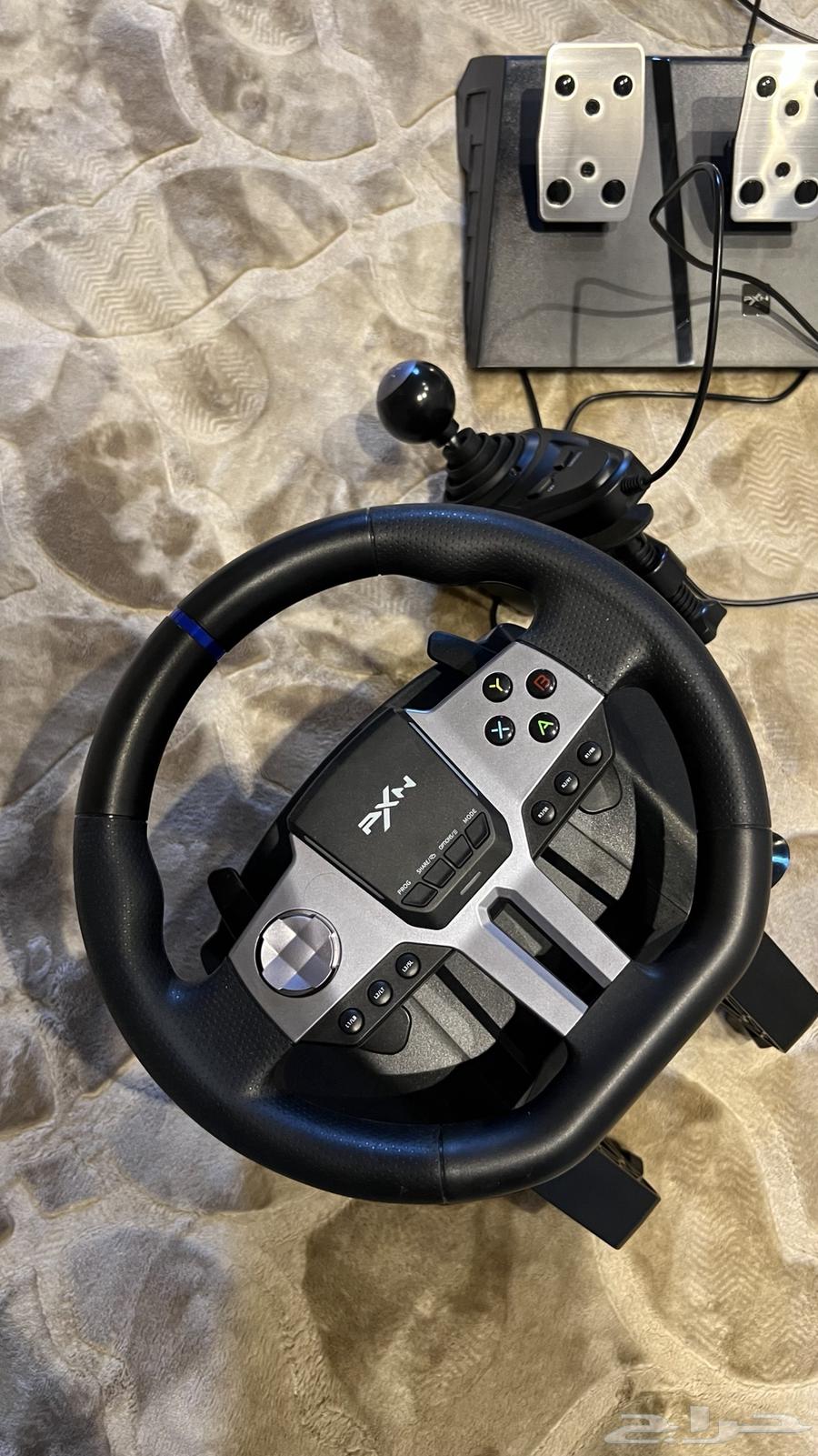 PXN V9 steering wheel, clean, works on PlayStation, PC, and Xbox64153612223489110