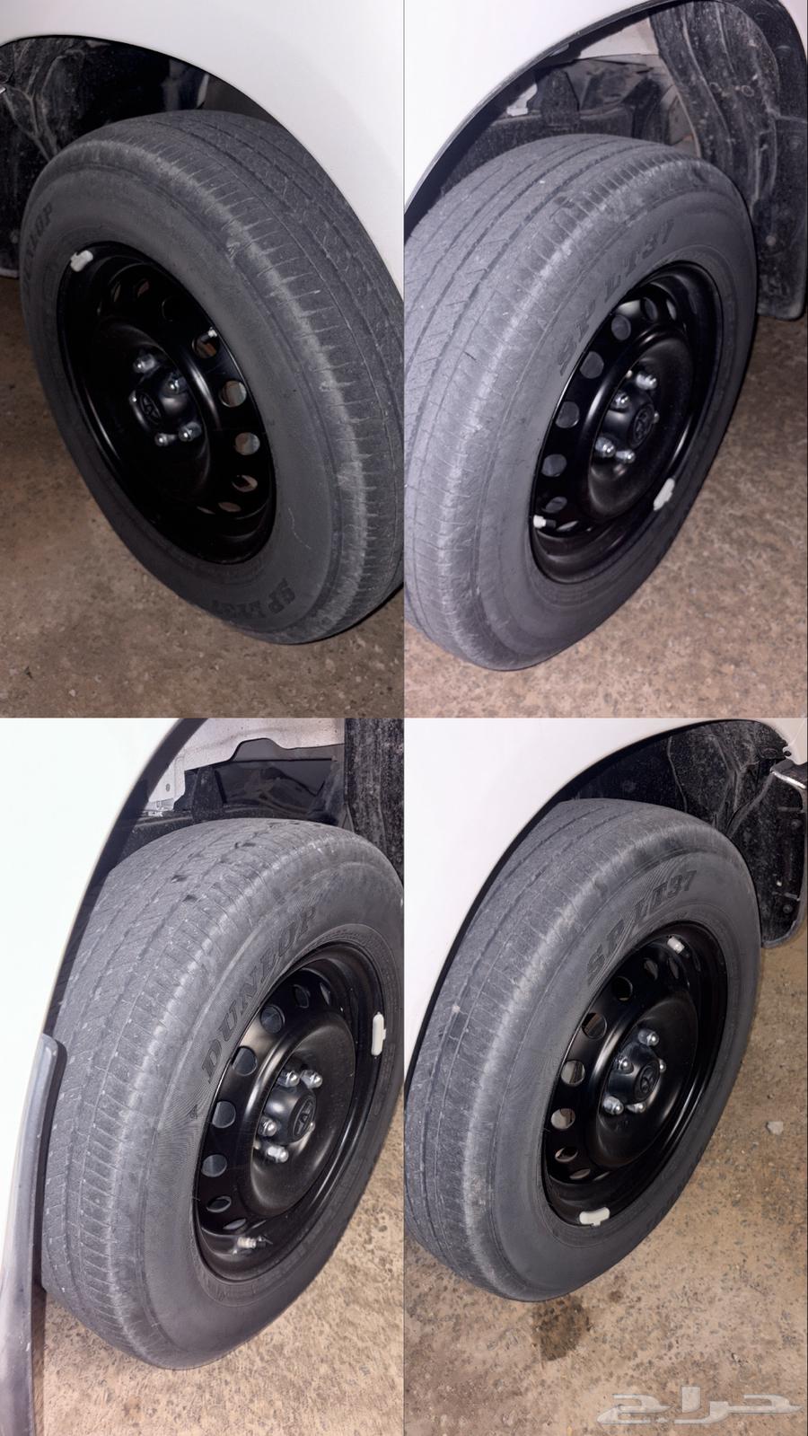 جنوط وكفرات مقاس 16 دنلوب للبدل بجنوط مقاس 15 فضيات بكفراته64372798871042110