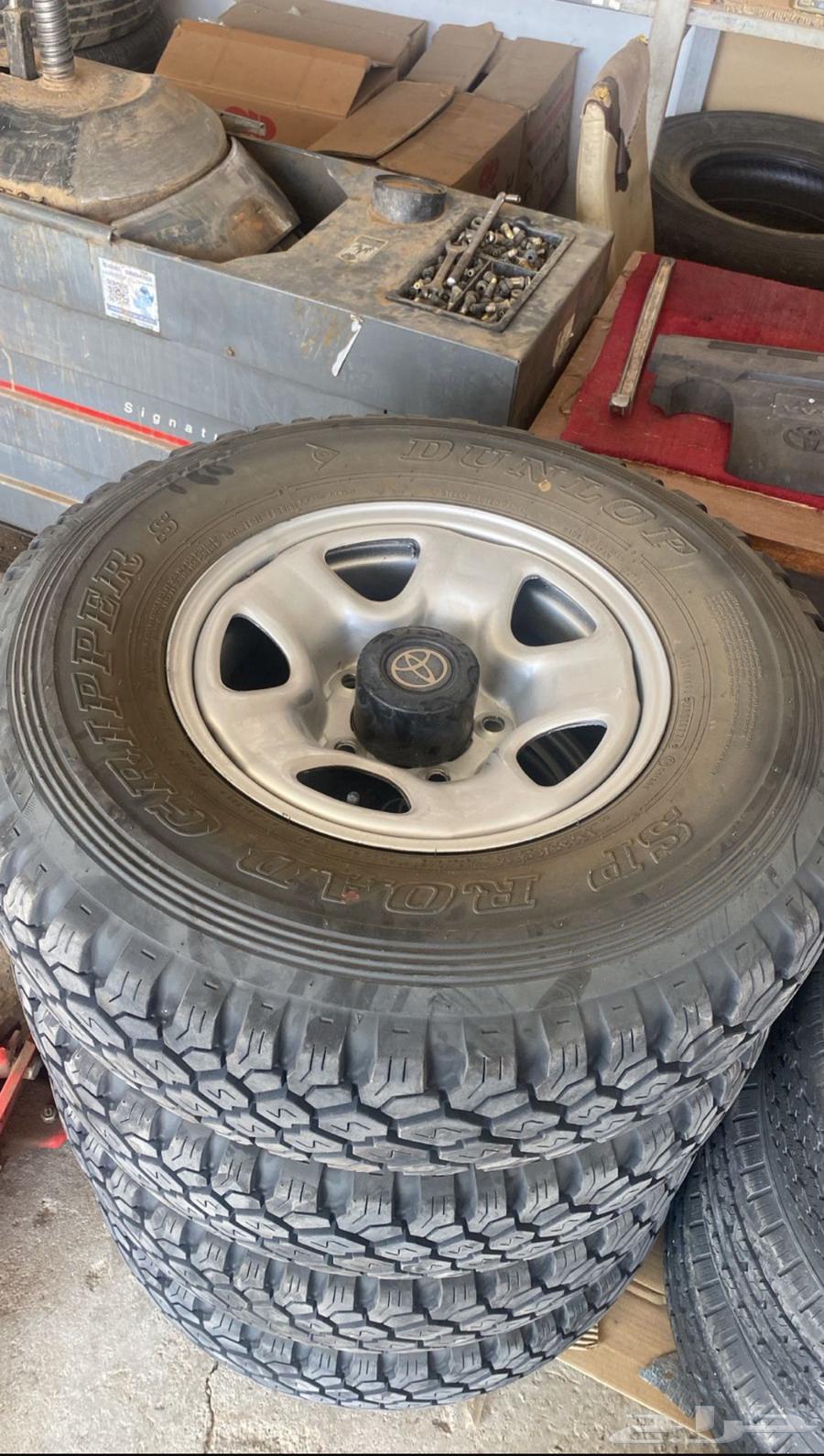 كفرات دنلوب تاريخ 24 مع الجنوط استخدام خمس ايام64375052363138110