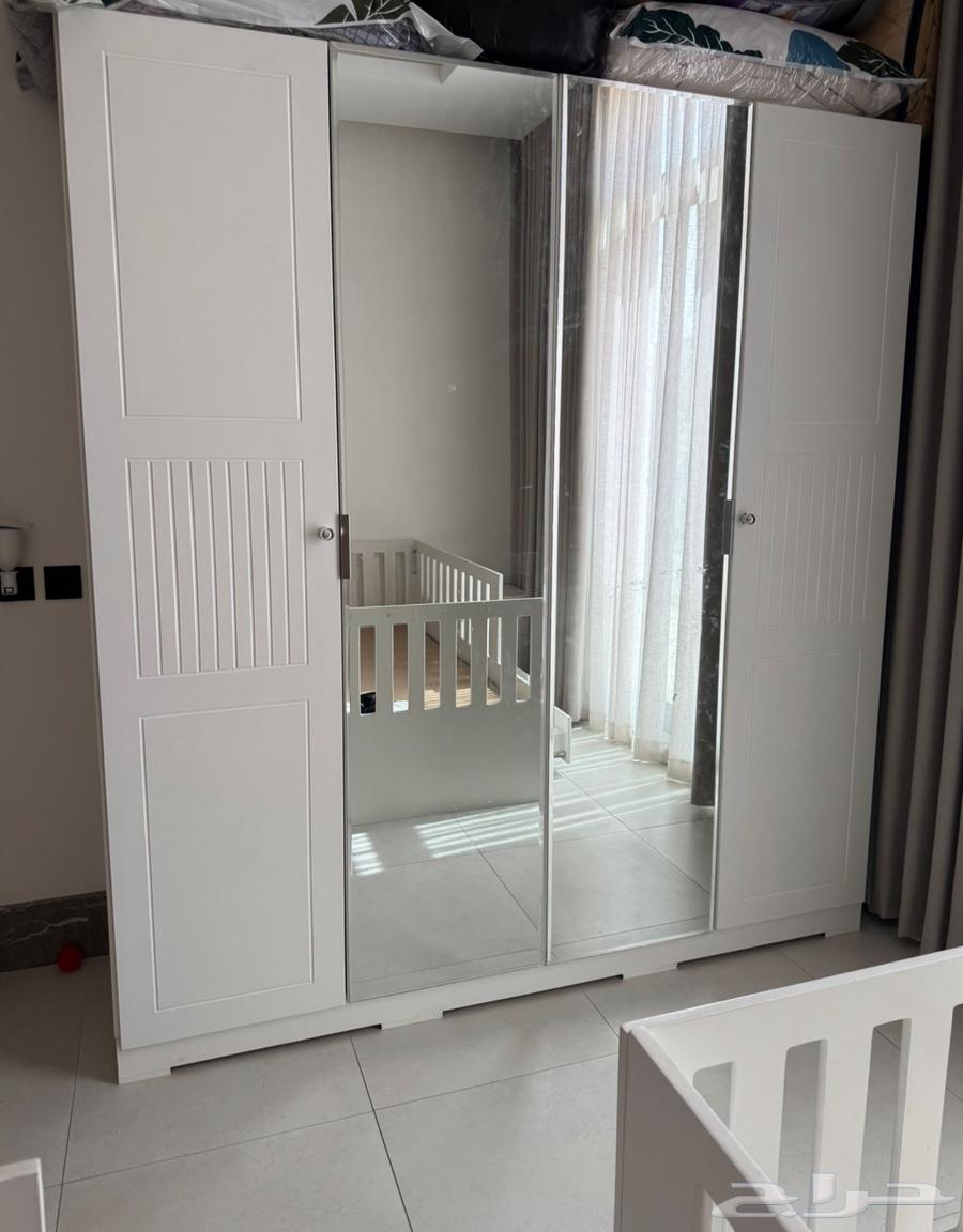 غرفة نوم اطفال سريرين مع دولاب 4 اجزاء64164006656001113