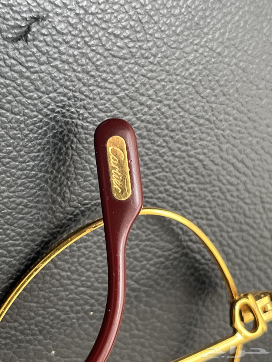إطار نظاره أصلي Cartier صنع فرنسا مطلي بالذهب و مختوم64146971760387111
