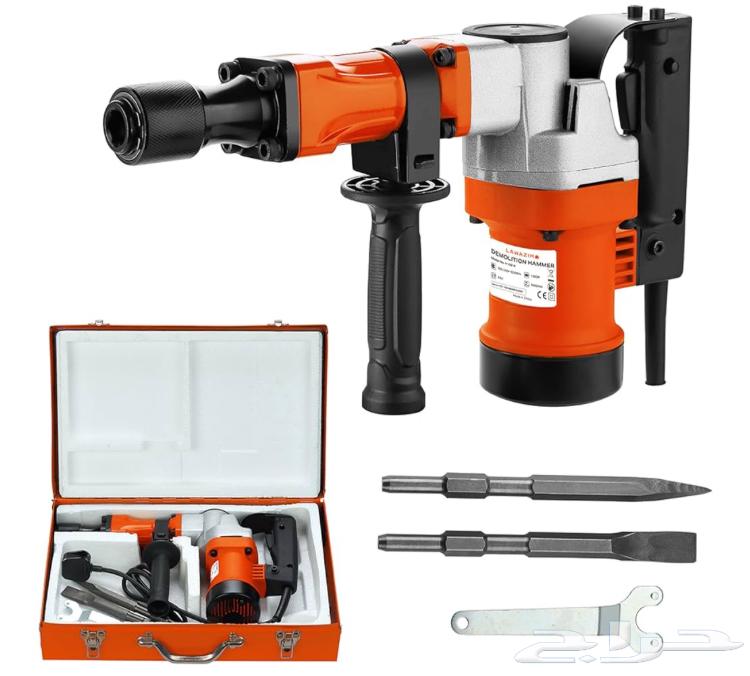 مجموعة هيلتي تكسير خرسانه مع شنطه حديد بلون برتقالي (جديده)64376750445827113