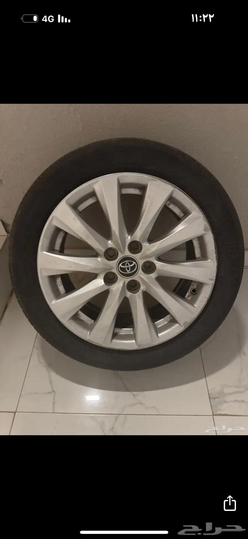 جنوط كامري 20 مع كفوات يوكهاما فيها اكثر من نص عمر64385105565185110