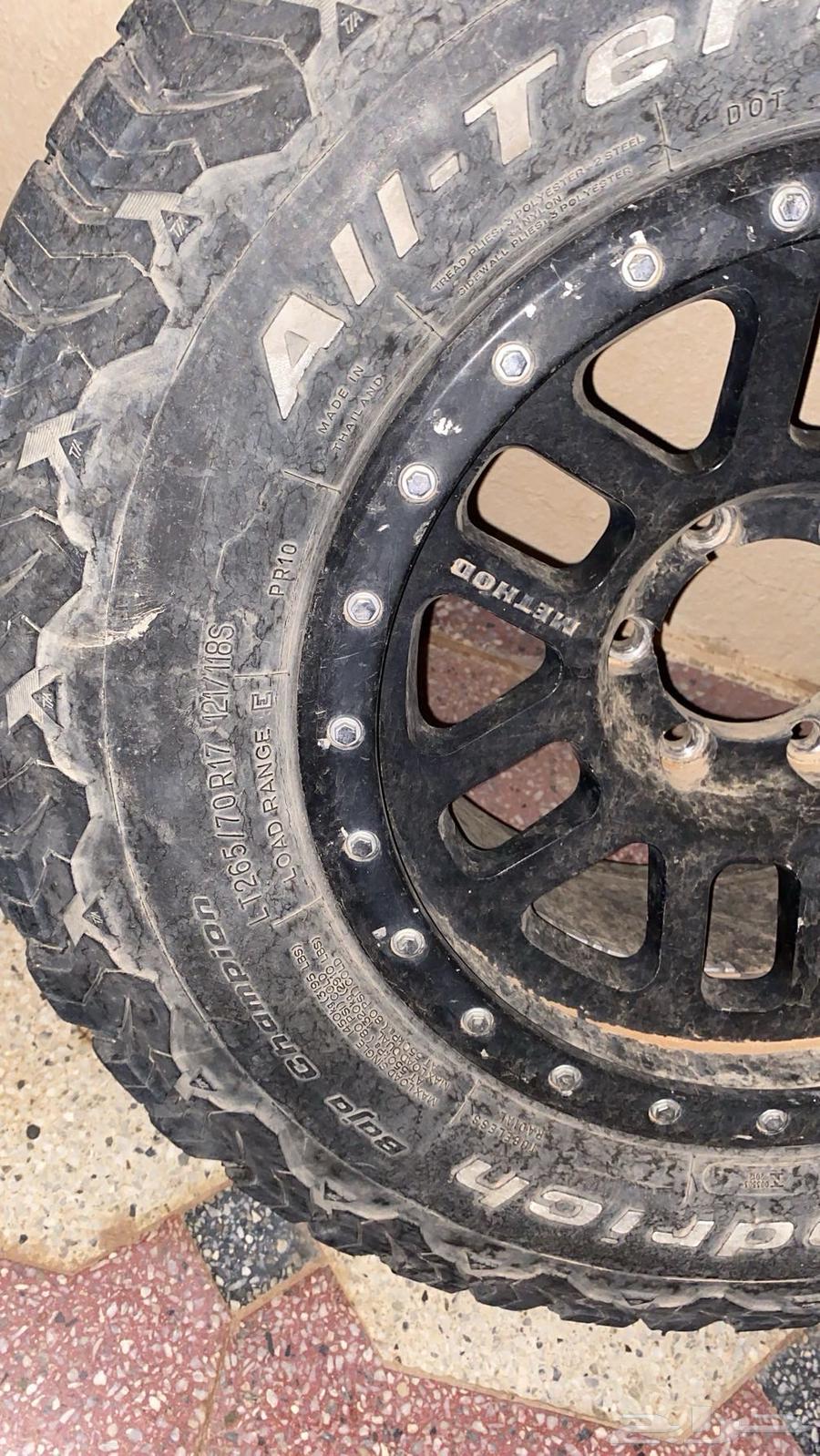 اربع جنوط ميثود نظاف مع 3 كفرات بفقدرتش الحد150064395102344449113