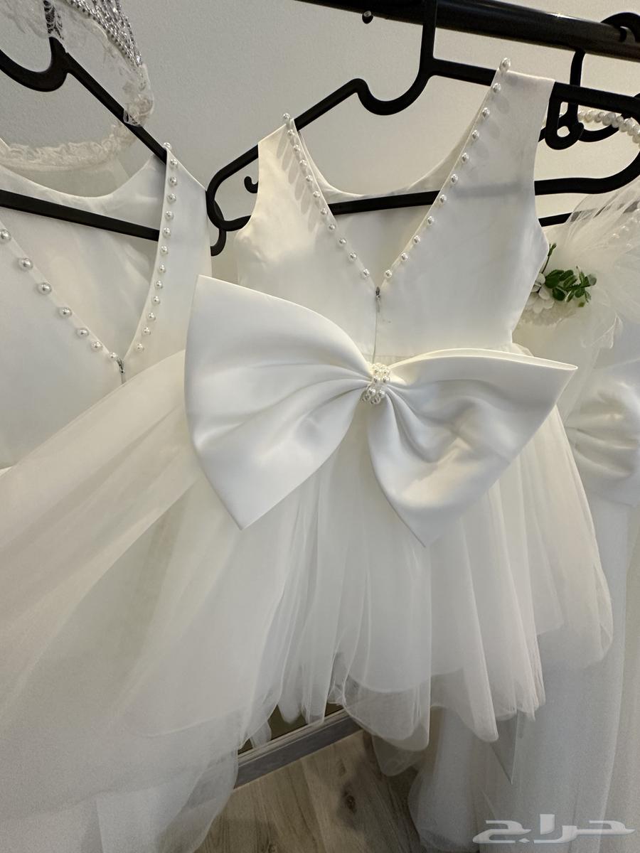 فساتين زفاف للبنات عمر 4 سنوات و7 سنوات و12 سنة مع الطرحات64176096147331111