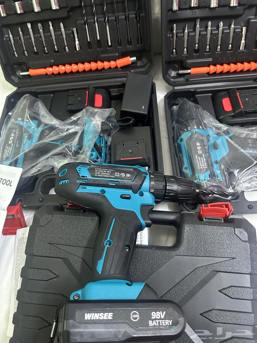 درل ماركة وينسي دريل 98 فولت بطاريتين64385845465987114