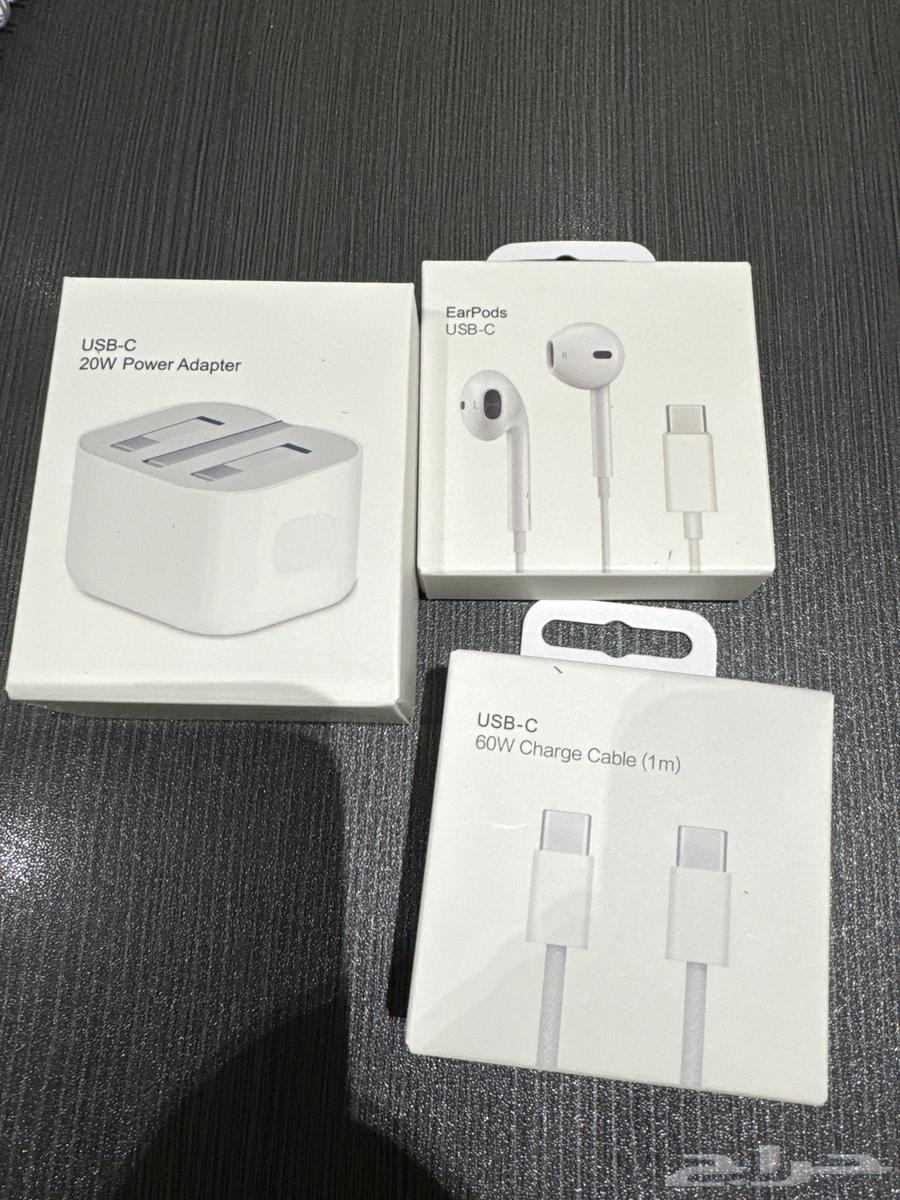 رأس شاحن  سلك  سماعه آيفون 15 16جديده64192989293058110